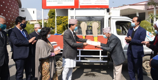 काठमाडौं महानगरको स्वाब संकलन मोवाइल भ्यान सञ्चालनमा, भोलिबाट वडास्तरमा