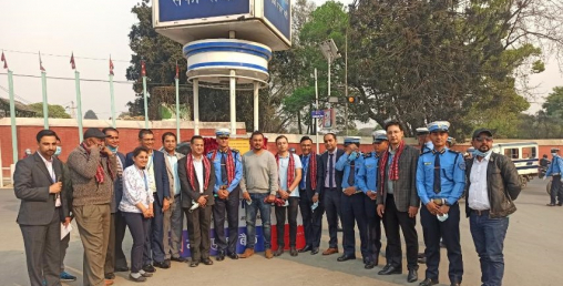 माछापुच्छ्रे बैंकको सहयोगमा काठमाण्डौंमा ट्राफिक लाईट जडान