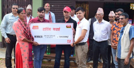 डिशहोममा रिचार्ज गर्दा रोमलाल अधिकारीले पाए एक लाख पैसा