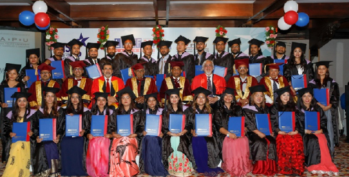 एसिया प्यासिफिक विश्वविद्यालयसँग सम्बद्घता लिएका एलबीईएफका विद्यार्थी दीक्षित