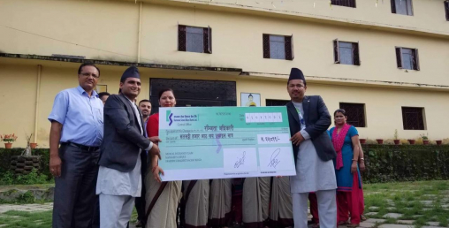 कामना सेवाद्धारा सहयोग तथा चेक हस्तान्तरण