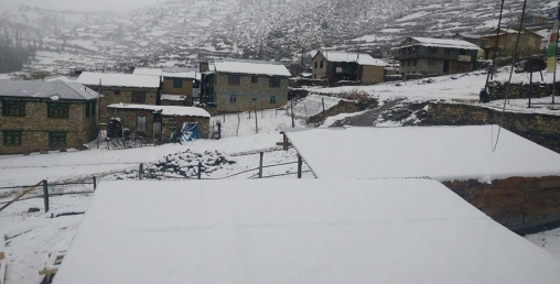 हुम्लामा फेरि हिमपात, हवाई सेवा अवरुद्ध, जनजीवन प्रभावित