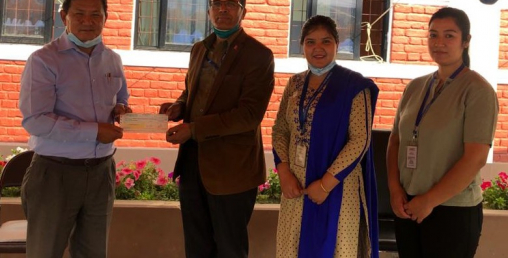 कुमारी बैंकले कोषमा ७० लाख सहयोग गर्यो