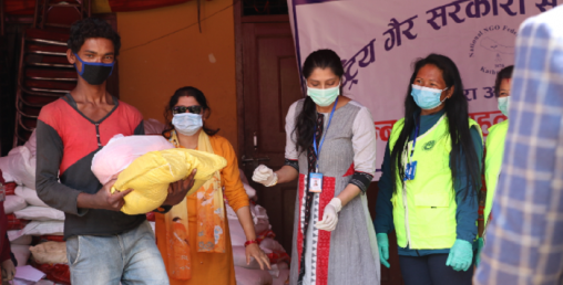 गैर सरकारी संस्था महासंद्वारा २६० परिवारलाई राहत वितरण