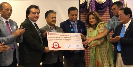 महालक्ष्मी विकास बेैंकद्वारा विद्यालयमा महिला मैत्री शौचालय निर्माण गर्न सहयोग