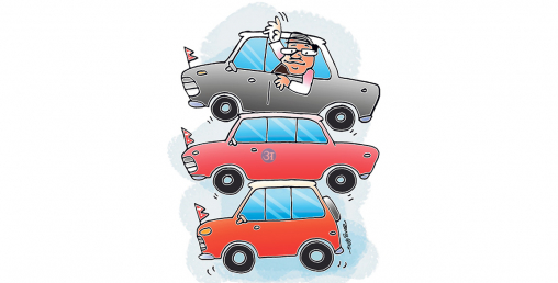 मन्त्रीलाई गाडीमाथि गाडी