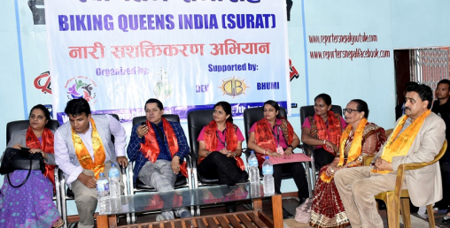 २५ देशको बाईक यात्रामा निस्किए महिला, ‘बाईकिङ क्विन्स’लाई काठमाडौंमा स्वागत