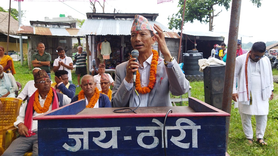 ठोरीको विकासमा सबैले हातेमालो गरौँः सहरी मन्त्री चौधरी