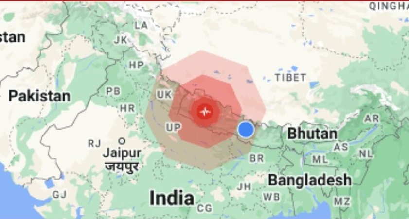 मध्यरातमा भूकम्पको धक्का, कर्णालीका केही जिल्लामा घर भत्किए