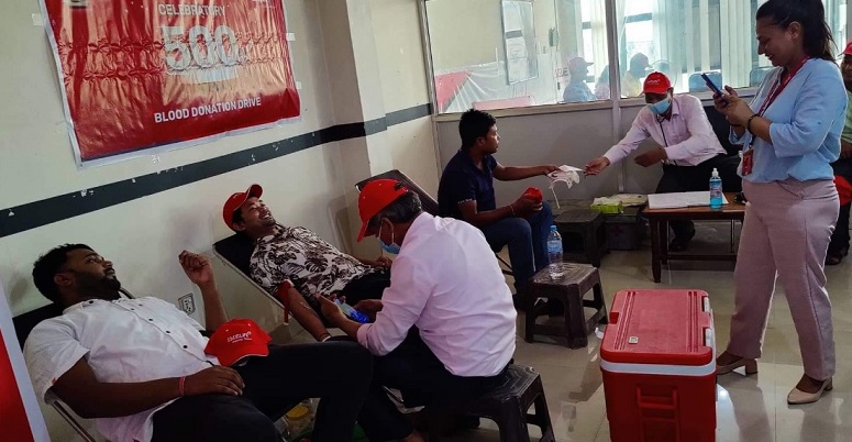 आईएमई लाइफ इन्स्योरेन्सद्वारा रक्तदान कार्यक्रम आयोजना