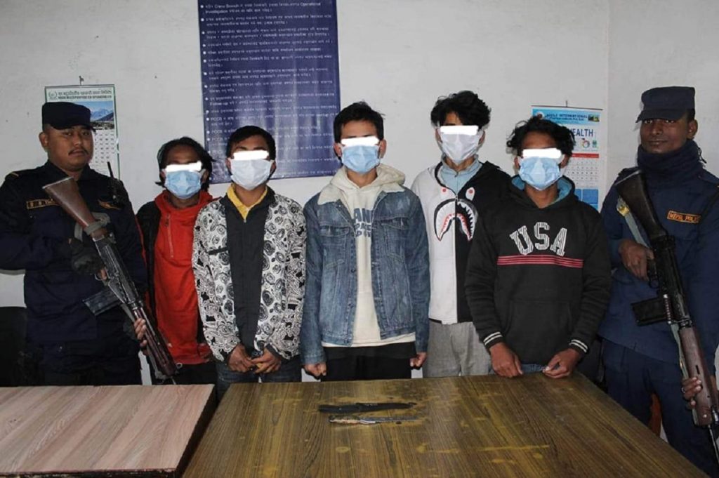 बागमती करिडोरमा छुरा प्रहार गरेर भागेका ५ जना पक्राउ