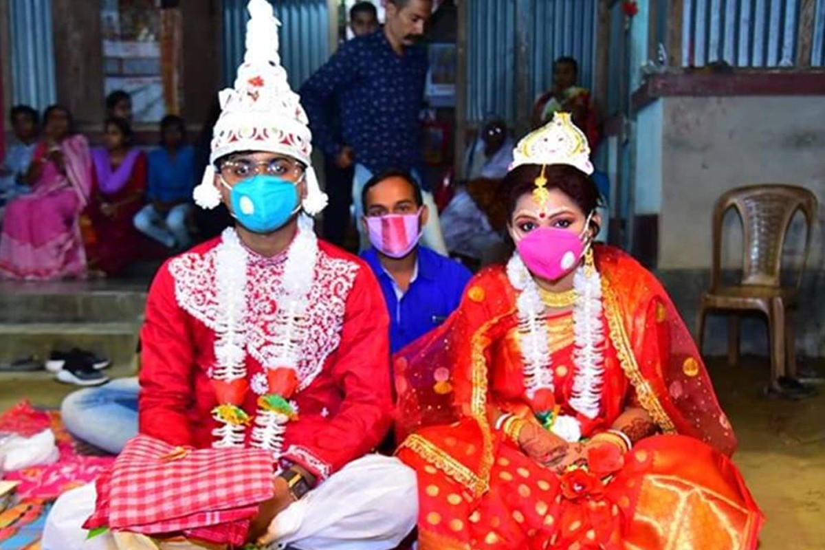 लकडाउनमा पनि आइतबार भारतमा कैयौंको विवाह