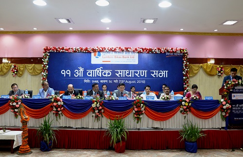लुम्बिनी विकास बैंकको बोनस पारित