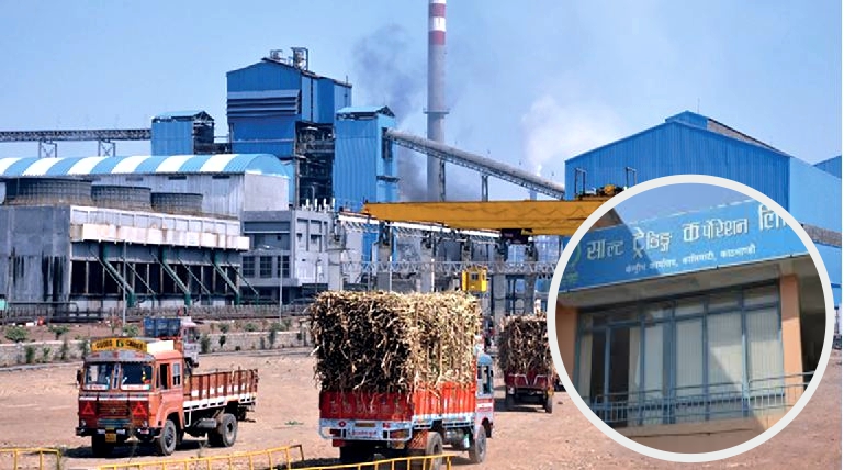 मोबाइल भ्यानमार्फत खाद्यान्न बिक्री गर्दै साल्ट ट्रेडिङ