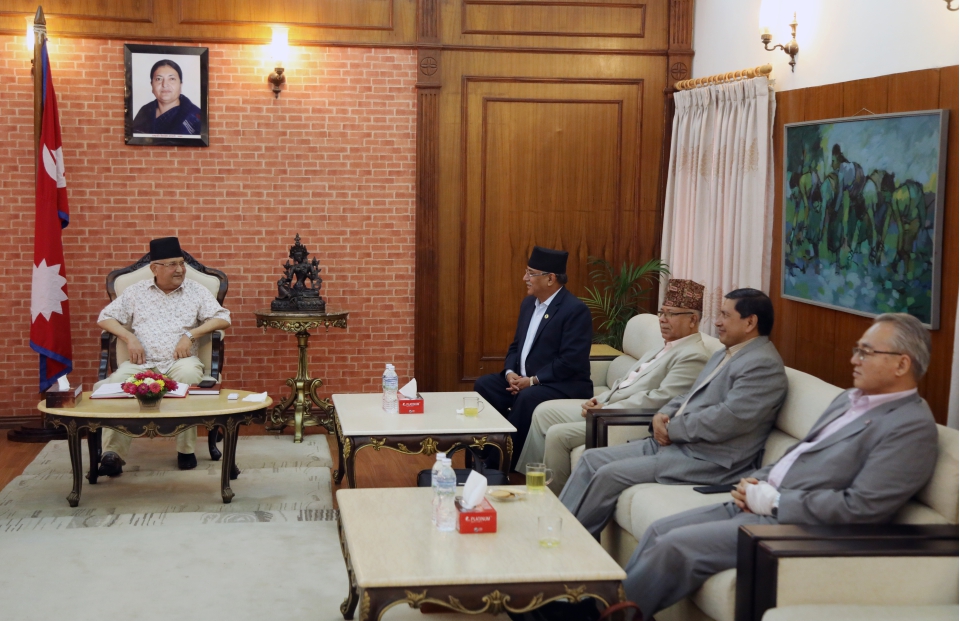 ओली नहुँदा सचिवालय बैठक प्रचण्डले संचालन गर्ने