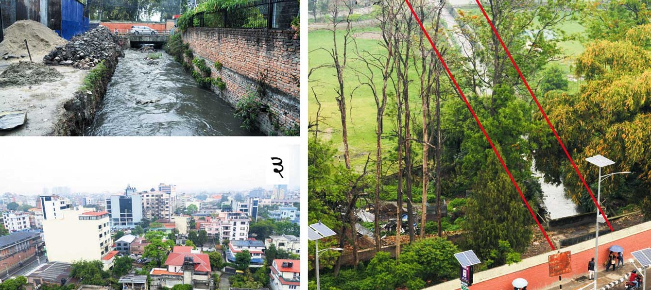 मध्यसहरबाट टुकुचा खोलै गायब, नारायणहिटीभित्र खोला छ बाहिर हरायो
