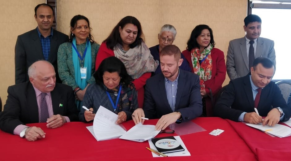 ग्लोबल आइएमई बैंक, एफवीन र आइएलओबीच वित्तीय पहुँचसम्बन्धी सम्झौता