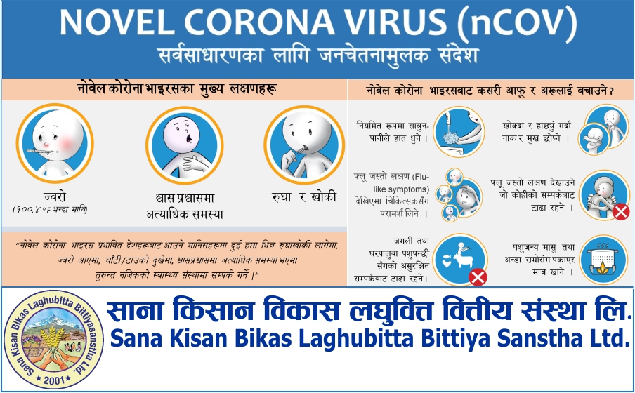 साना किसान विकास लघुवित्तद्वारा काेराेना उपचार काेषमा १० लाख सहयाेग
