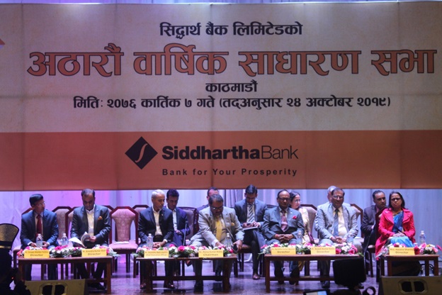 सिद्धार्थ बैंकको लाभांश पारित, अब चुक्तापूँजी ९ अर्बमाथि