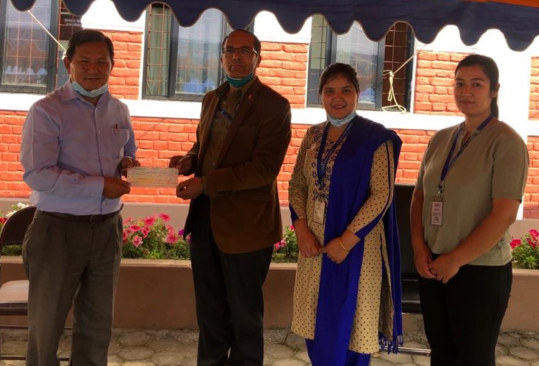 कुमारी बैंकले कोषमा ७० लाख सहयोग गर्यो