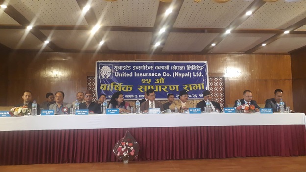 युनाइटेड इन्स्योरेन्सले गर्यो रित्तो साधारण सभा