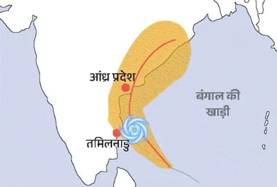 भारतमा चक्रवातले मच्चायो ताण्डव, ८ जनाको मृत्यु
