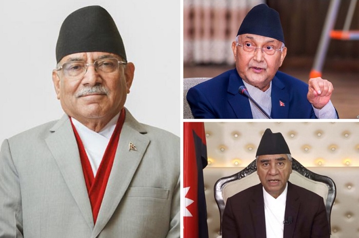 तीन शीर्ष नेताबीच भेटवार्ता