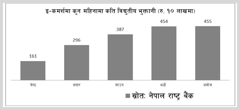 विद्युतीय भुक्तानीमा ठूलो फड्को मार्यो