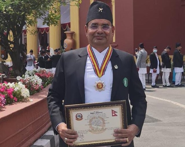 नबिल बैंकका सिइओ ढुङ्गाना ‘प्रबल जनसेवा श्री’ पदकबाट सम्मानित