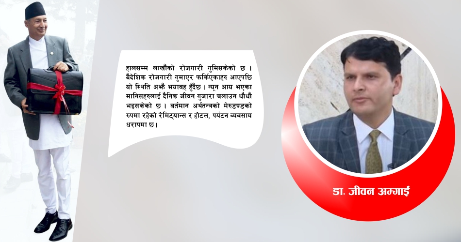 विषम परिस्थिति र अवसरलाई आत्मसाथ गर्न नसकेको बजेट