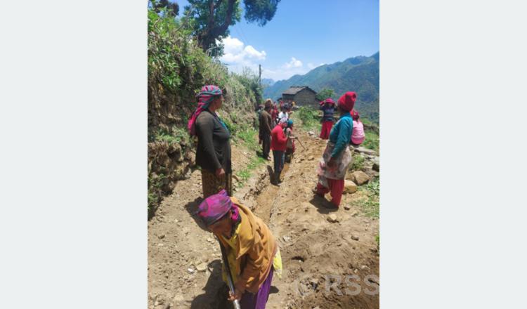 सडक यातायात नै नपुगेको ठाउँमा पनि ४३ दिनमै सकियो खानेपानी योजना