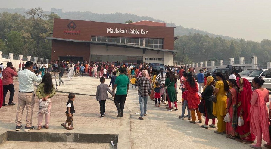 मौलाकाली केबलकार सञ्चालनमा, ५ मिनटमै मन्दिर पुग्न सकिने