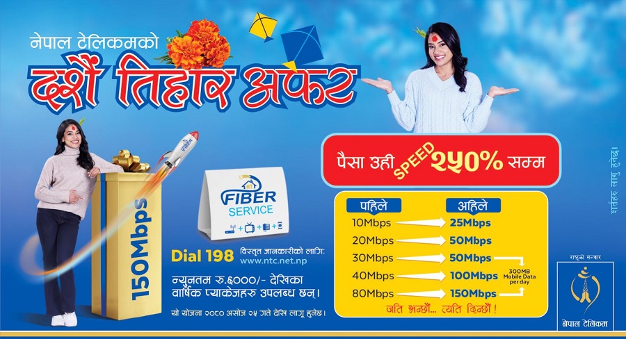 नेपाल टेलिकमको नयाँ अफर सार्वजनिक