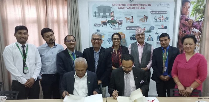 नबिल बैंक र हेफर इन्टरनेशनल नेपाल बिच सम्झौता