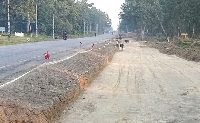 नारायणगढ–बुटवल सडकको प्रगति ३५ प्रतिशत