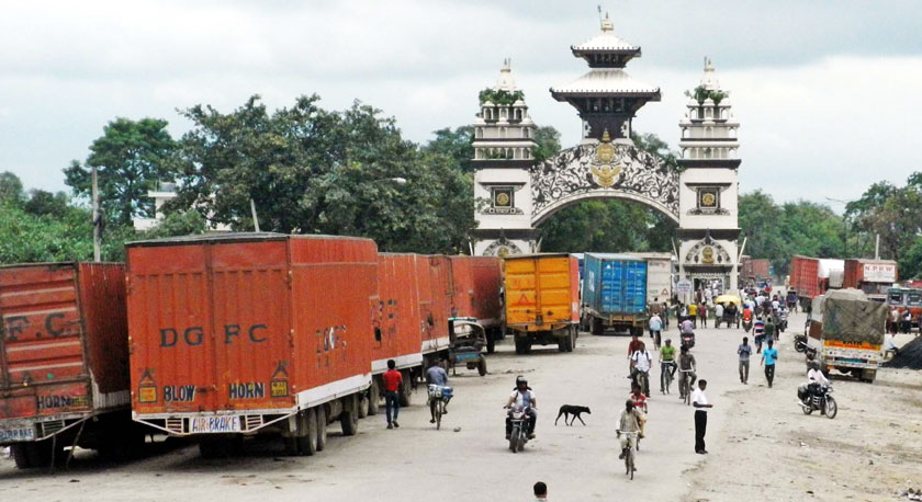 ३ दिनसम्म वीरगञ्ज भन्सार नाका बन्द हुने