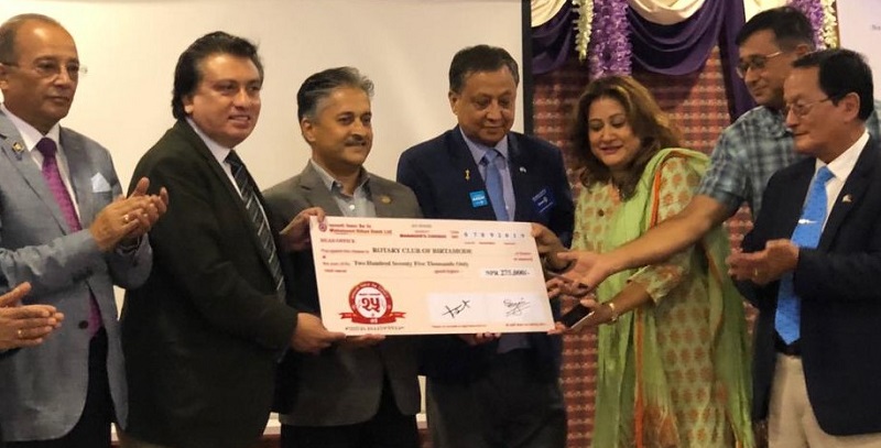महालक्ष्मी विकास बेैंकद्वारा विद्यालयमा महिला मैत्री शौचालय निर्माण गर्न सहयोग