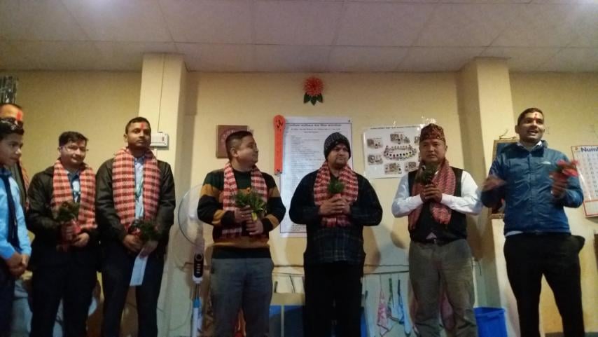 सिटिजन्स बैंकद्वारा विद्यालयलाई आर्थिक सहयोग
