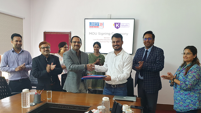 ‘खल्ती’ र ‘लर्ड बुद्ध एजुकेसन फाउन्डेसन’ बीच विद्यार्थीहरुलाई इन्टर्र्निशप र रोजगारी प्रदान गर्ने सम्झौता