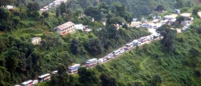काठमाडौं प्रवेश गर्ने सवारी साधन अब ‘डिस्इन्फेक्सन टनेल’ भएर आउन पर्ने