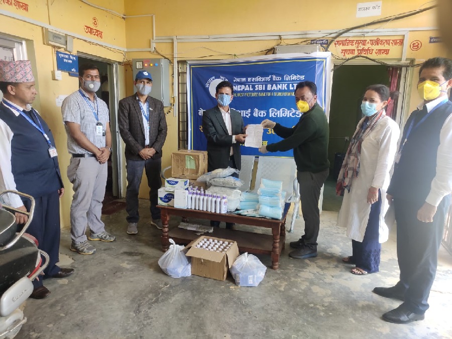 एसबिआईद्वारा धारा कोभिड १९ रोकथामको लागि सहयोग