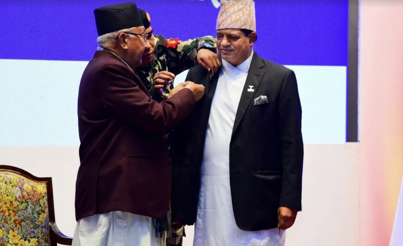 एन आई सी एशिया बैंकका सञ्चालक संघईलाई सीआईपी सम्मान