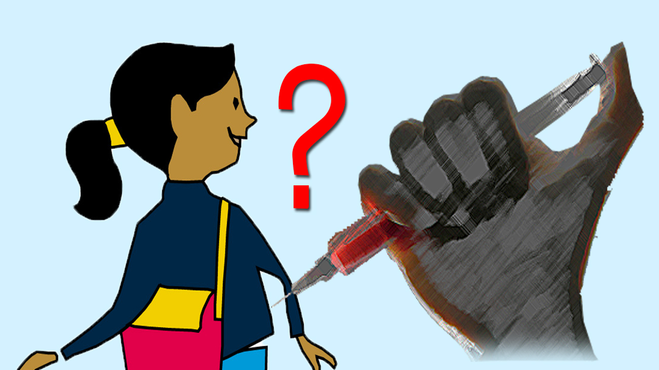 बनेपामा सिरिन्ज हान्दै गर्दा एक पक्राउ, स्थानीयद्वारा प्रहरी कार्यालय घेराउ