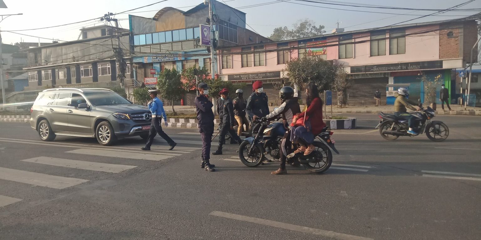 लकडाउन उल्लघंन गर्ने १३६१ जना नियन्त्रणमा