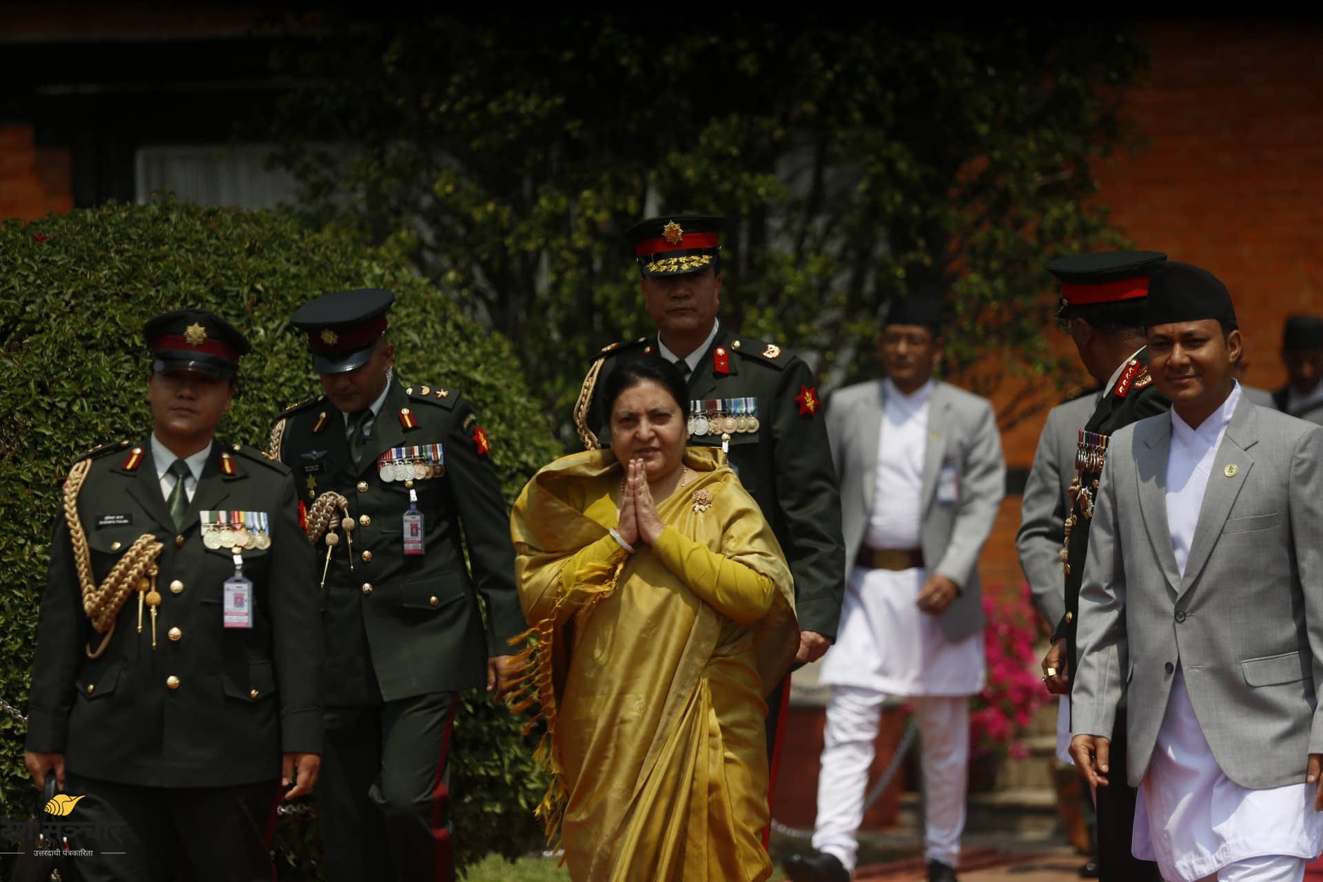 राष्ट्रपति भण्डारी स्वदेश फिर्ता