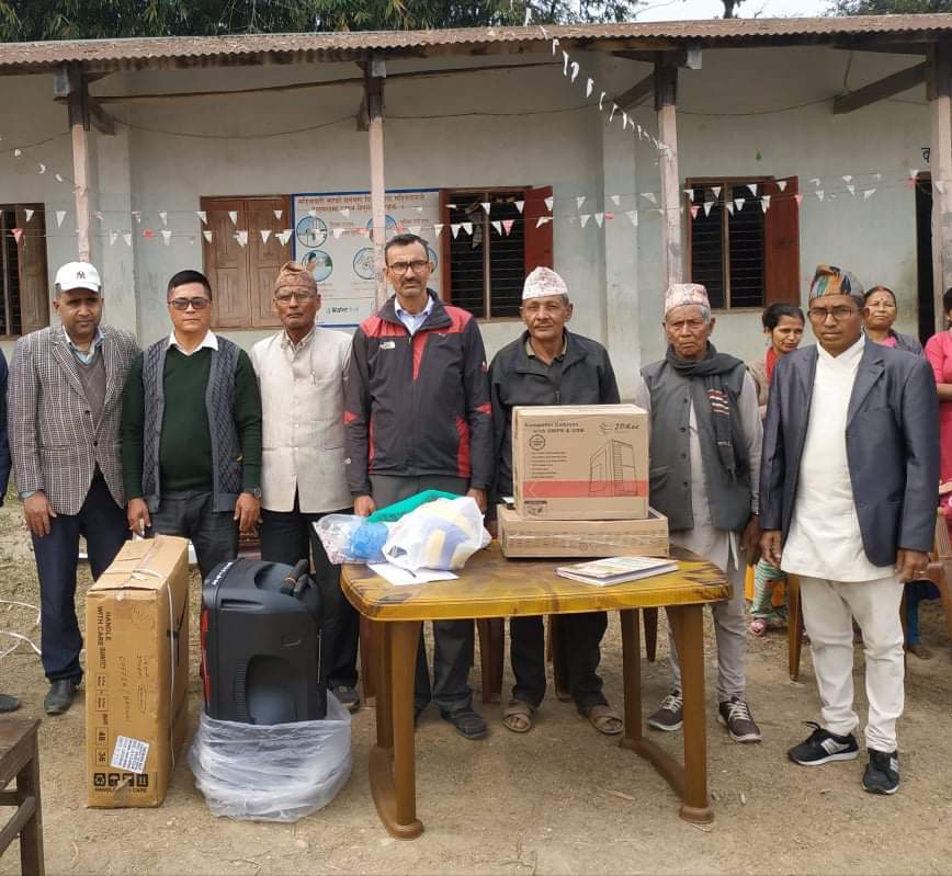 सिटिजन्स बैंकद्वारा उदयपुरको तपेस्वरी आधारभूत विद्यालयलाई आर्थिक सहयोग