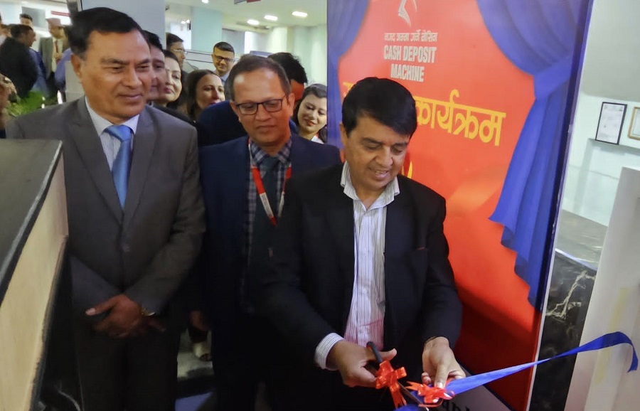 ग्लोबल आइएमई बैंकको क्यास तथा चेक डिपोजिटर मेसिन सञ्चालन