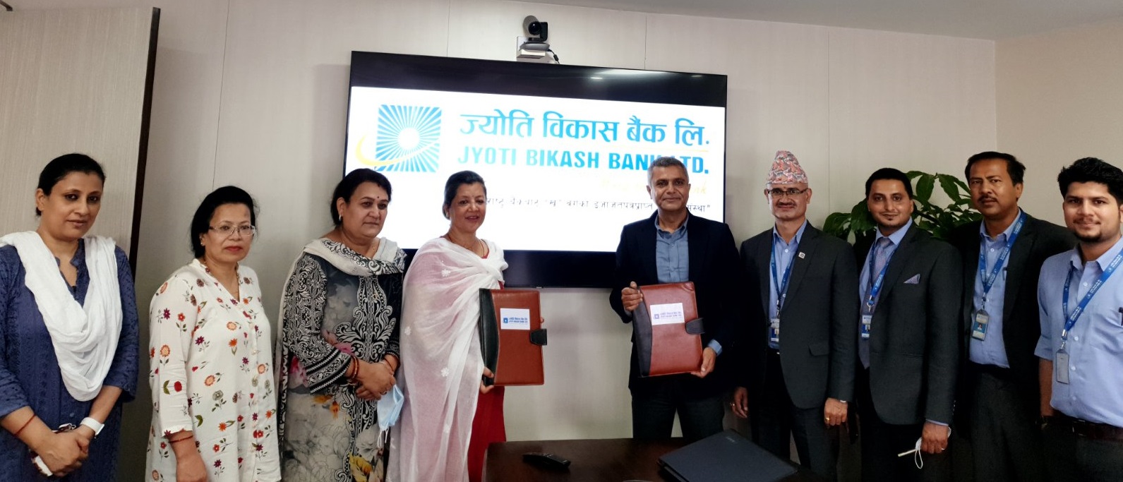 ज्योति विकास बैंक र नेपाल महिला उद्यमी महासंघबीच सम्झौता