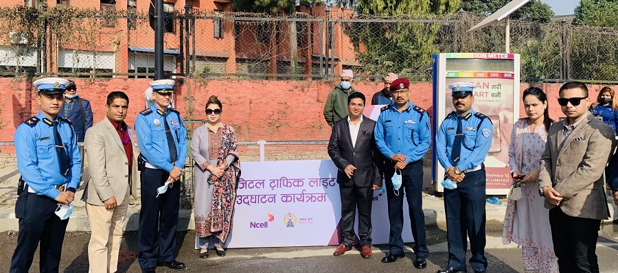 थप दुई स्थानमा नयाँ ट्राफिक लाईट संचालनमा