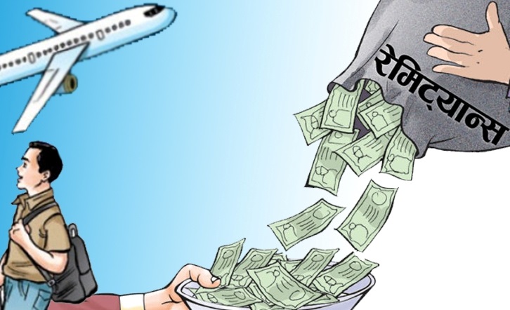 रेमिट्यान्स आप्रवाह ३० प्रतिशतले बढ्यो